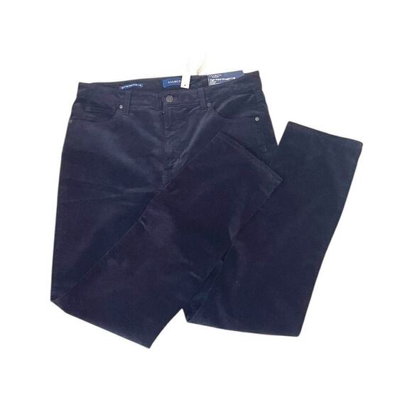Talbots Womens Size 12 High-Rise Straight-Leg Cords in Navy Soft Stretch NWT - Picture 2 of 9